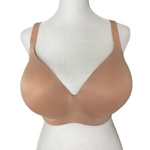 Victoria's Secret 38DDD Perfect Coverage Bra Nude Beige Lightly Lined NWT